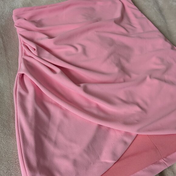 3/$30 bubblegum pink sheer mini skirt - Picture 2 of 9